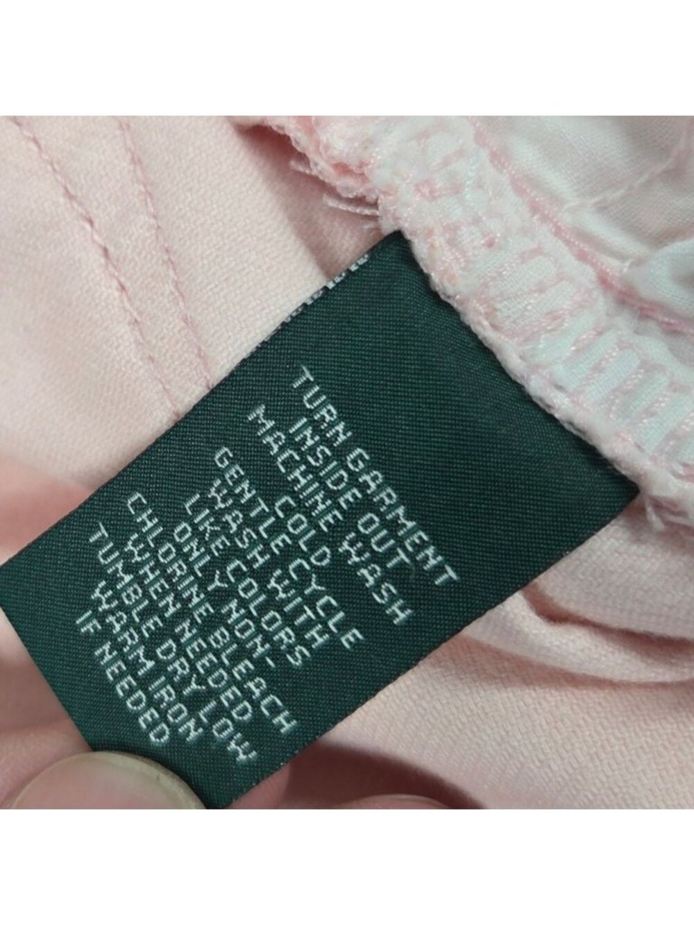 Lauren Ralph Lauren Jeans Womens 10 Washed Pink Ombre Modern Skinny Preppy NEW - Picture 5 of 10
